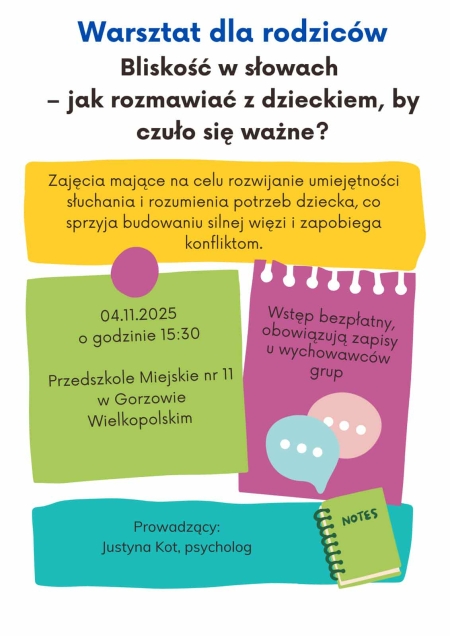 Warsztaty z psychologiem