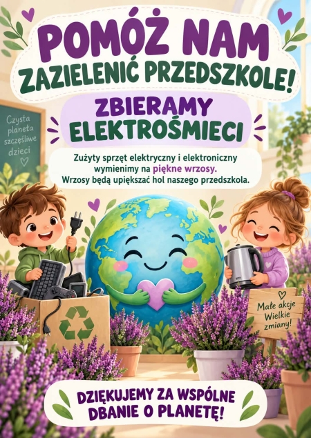 Pomóż nam zazielenić przedszkole! 